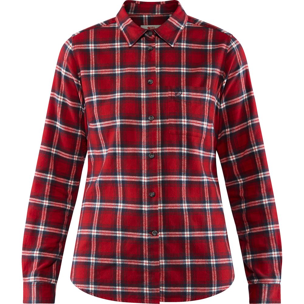 Ovik Flannel Shirt W - Deep Red