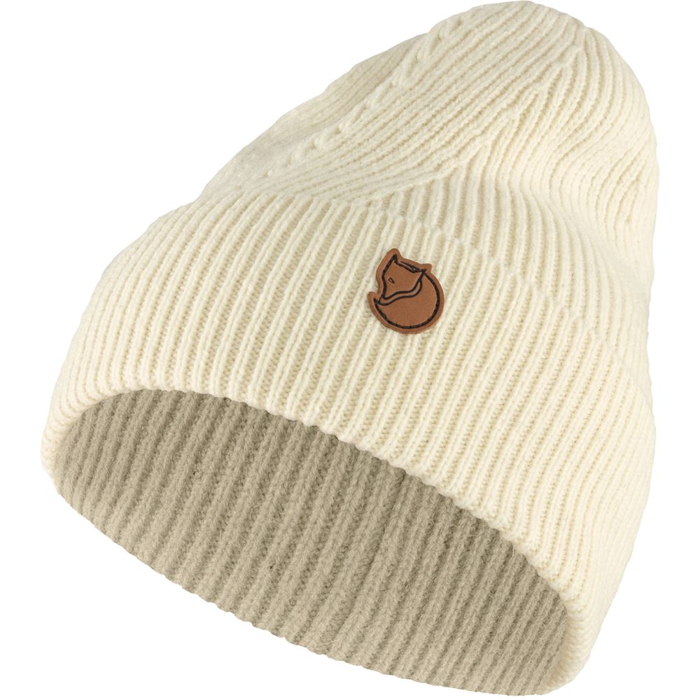 Directional Rib Beanie - Chalk White