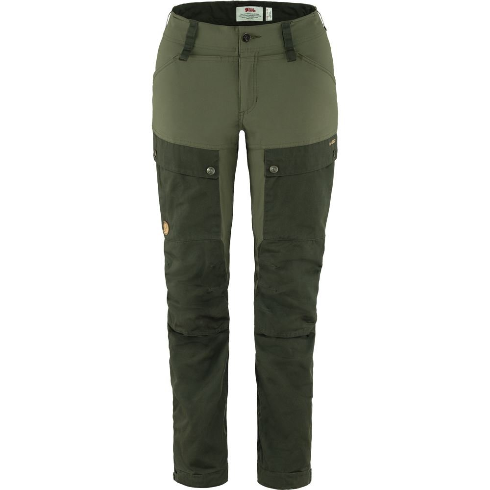 Keb Trousers Curved W Reg - Deep Forest-Laurel Green