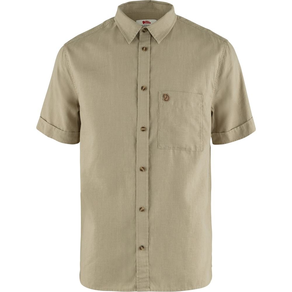 Ovik Travel Shirt SS M - Sand Stone