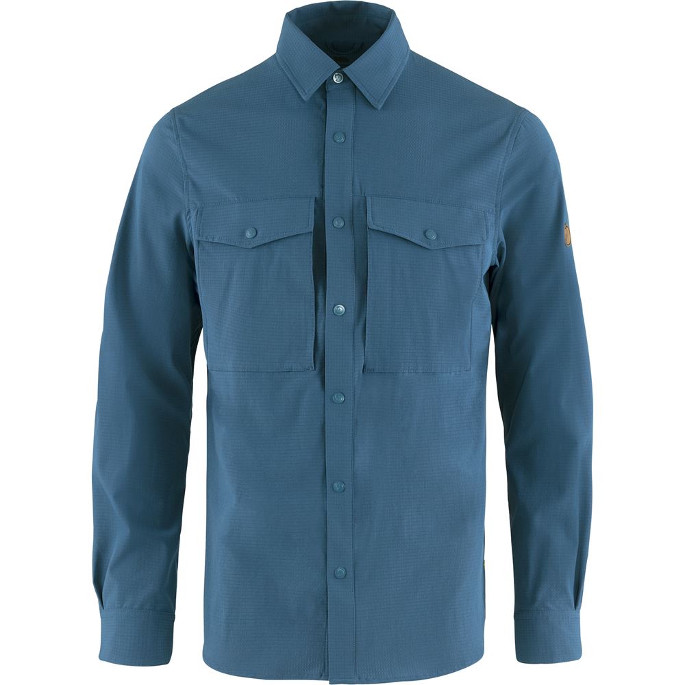 Abisko Trekking Shirt M - Uncle Blue