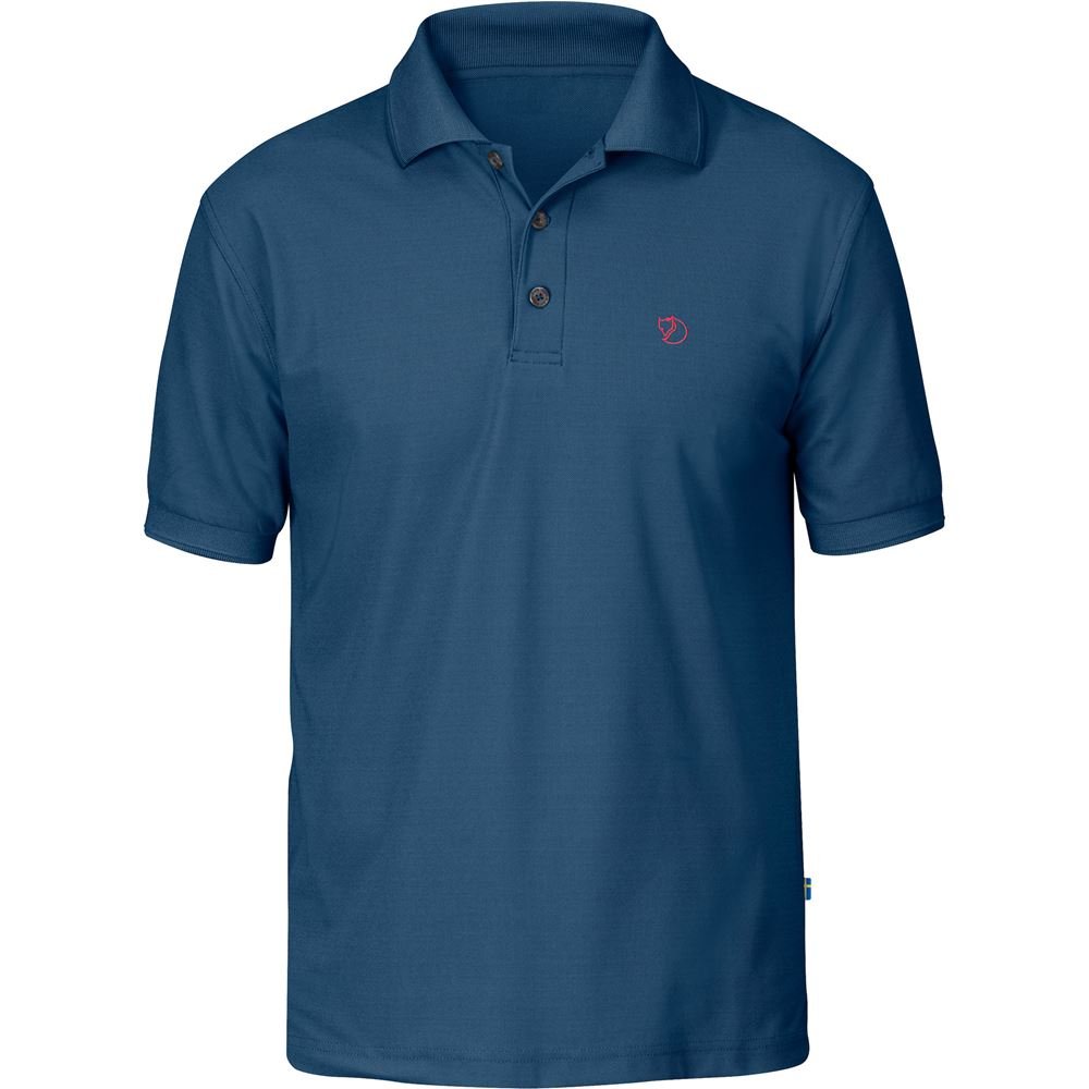 Crowley Pique Shirt M - Uncle Blue