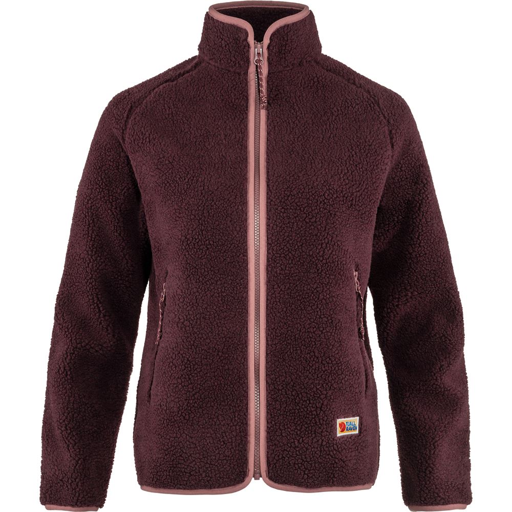 Vardag Pile Fleece W - Dark Garnet