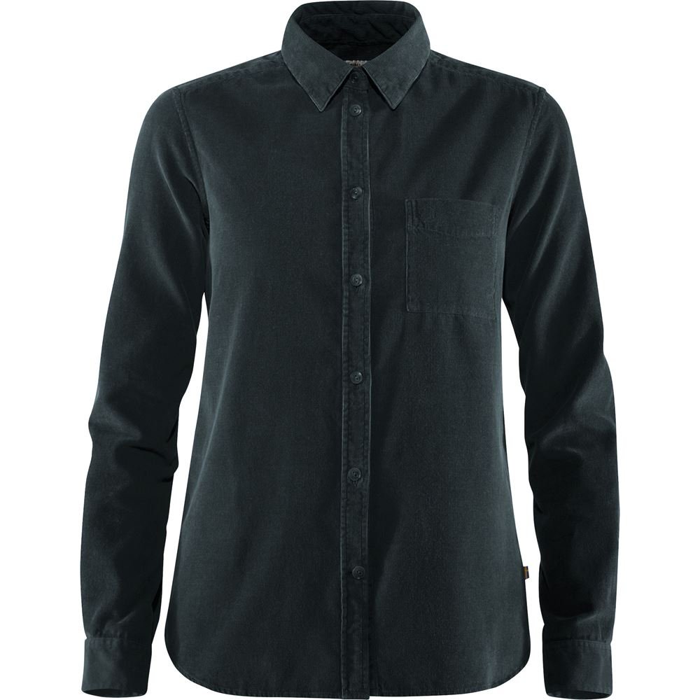 Ovik Cord Shirt W - Dark Navy