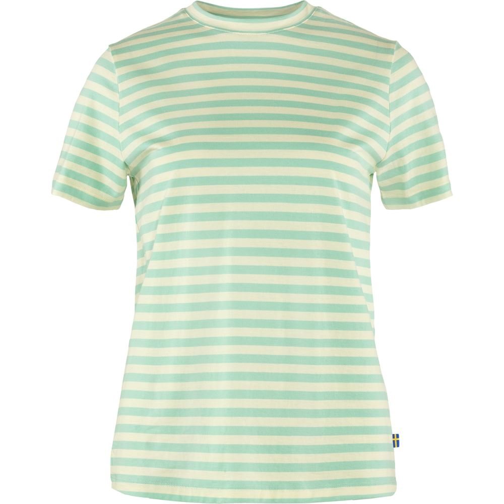 Art Striped T-shirt W - Sky-Chalk White