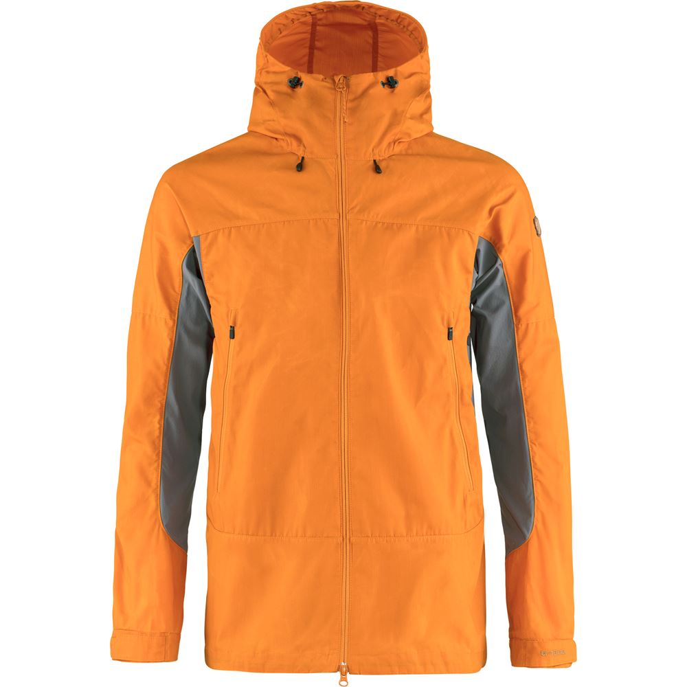 Abisko Lite Trekking Jacket M - Ember Orange-Super Grey