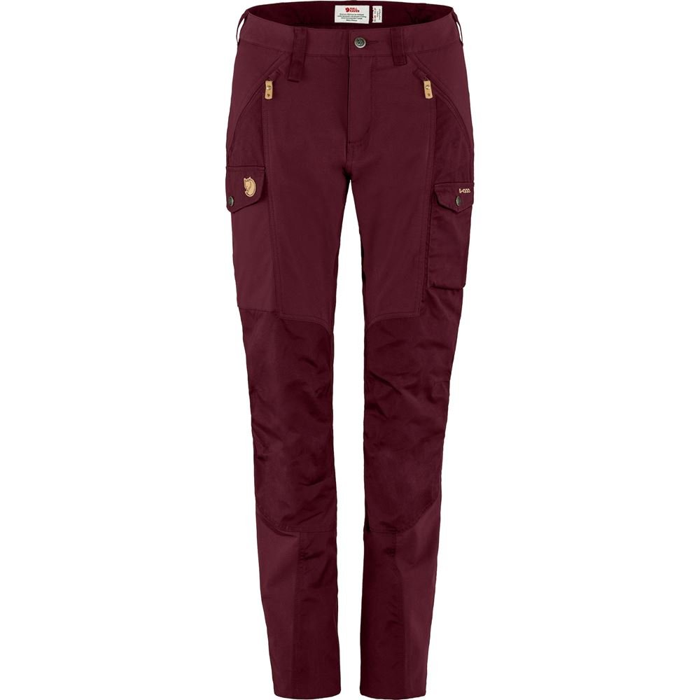 Nikka Trousers Curved W - Dark Garnet