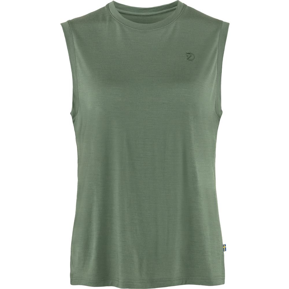 Abisko Wool Tank Top W - Patina Green