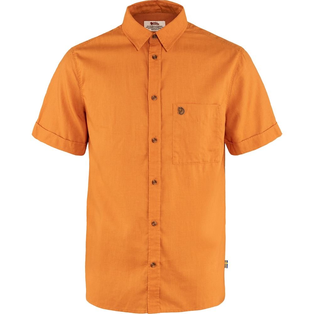 Ovik Travel Shirt SS M - Spicy Orange