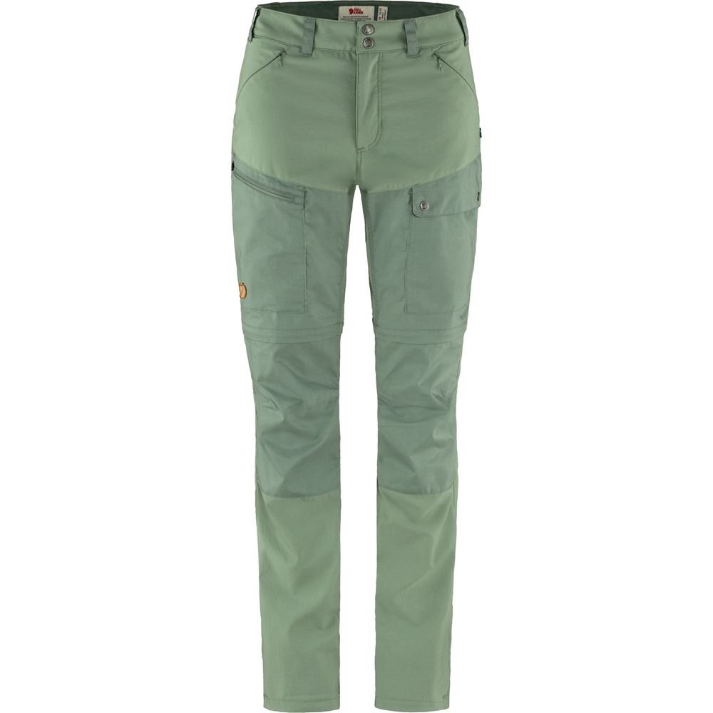 Abisko Midsummer Zip Off Trousers W - Jade Green-Patina Green
