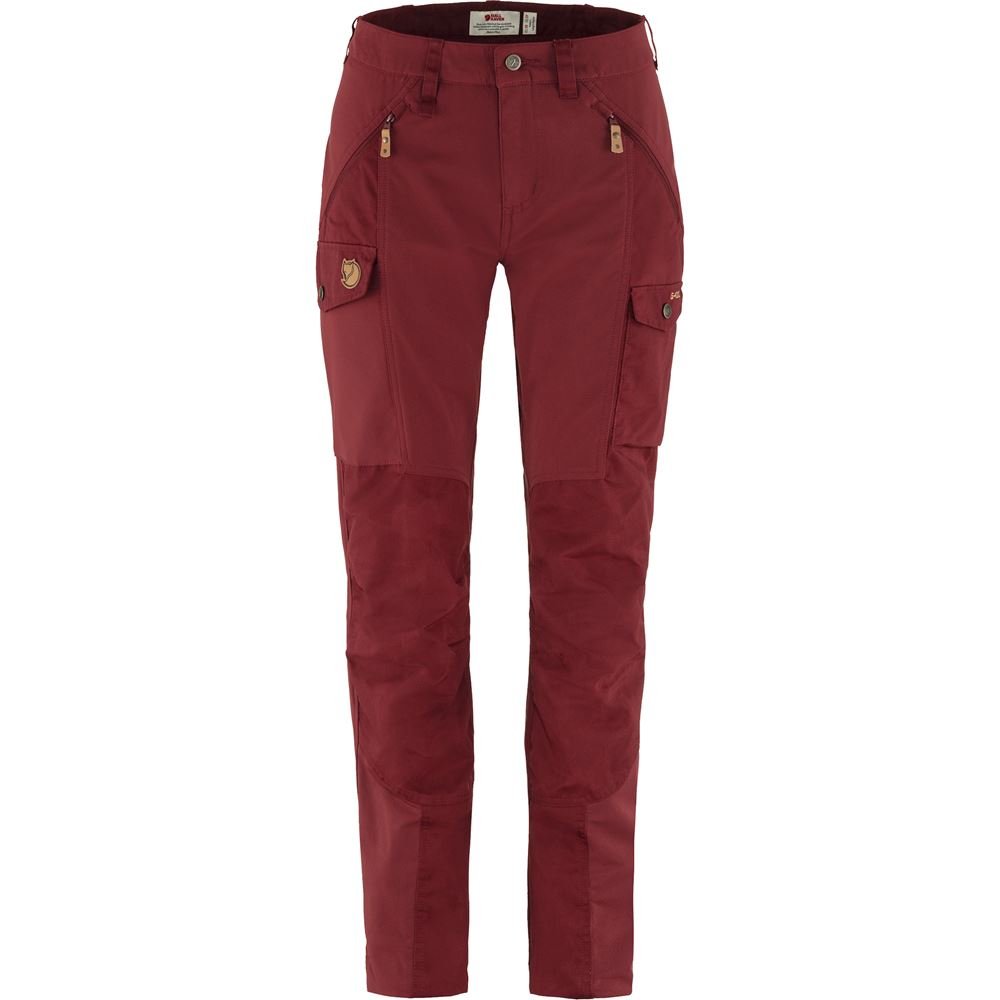 Nikka Trousers Curved W - Bordeaux Red