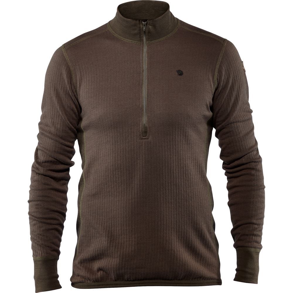 Varmland Woolterry Half Zip M - Dark Olive