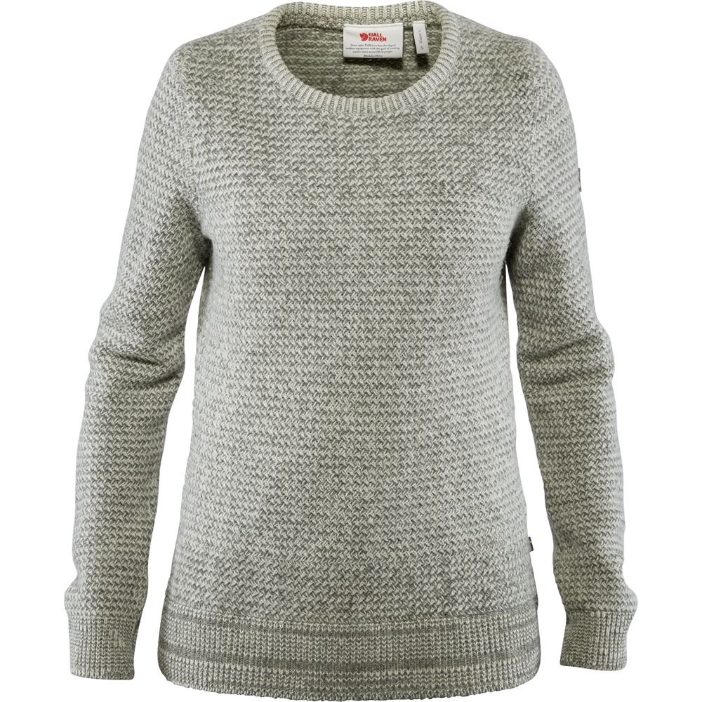 Ovik Structure Sweater W - Eggshell-Grey
