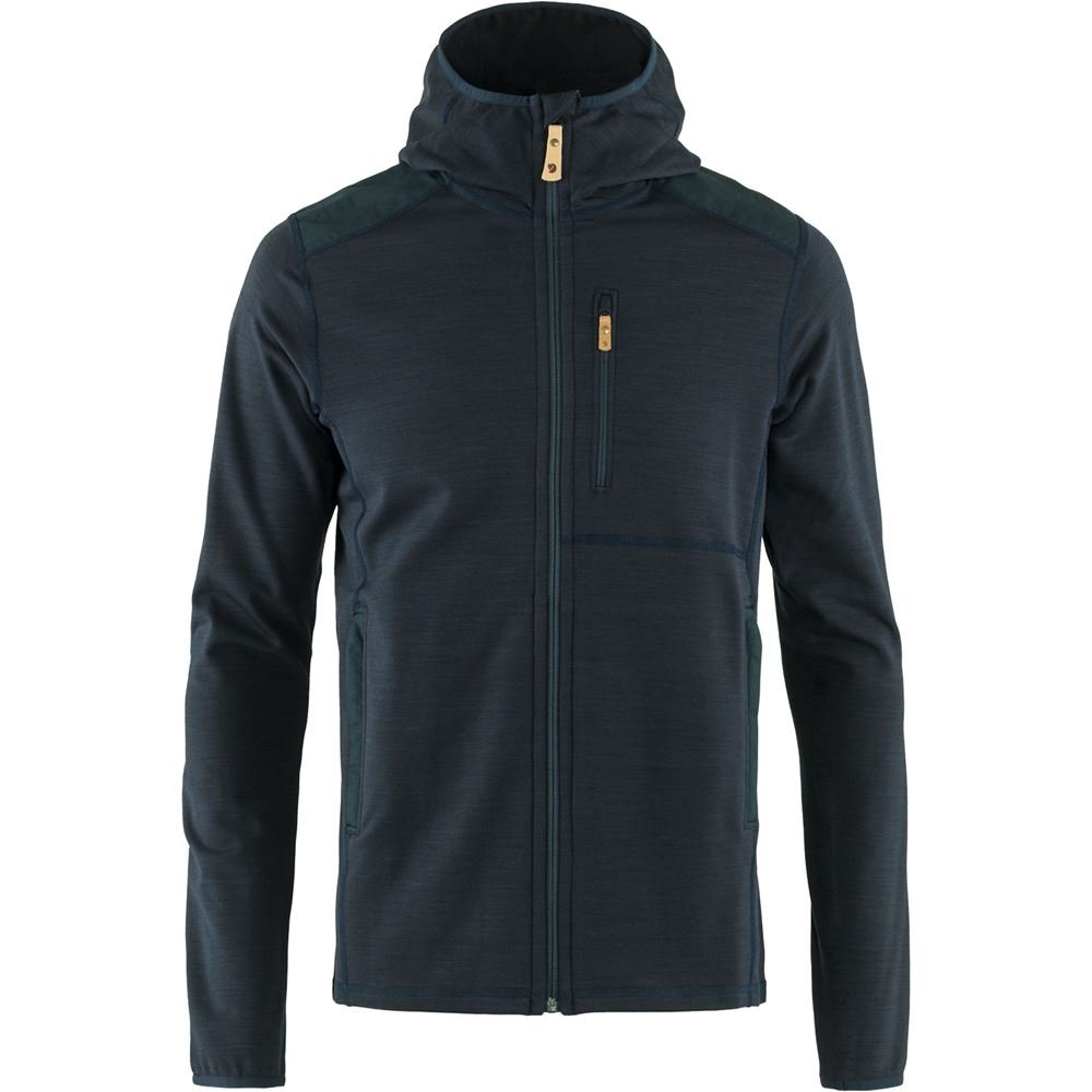 Keb Fleece Hoodie M - Dark Navy