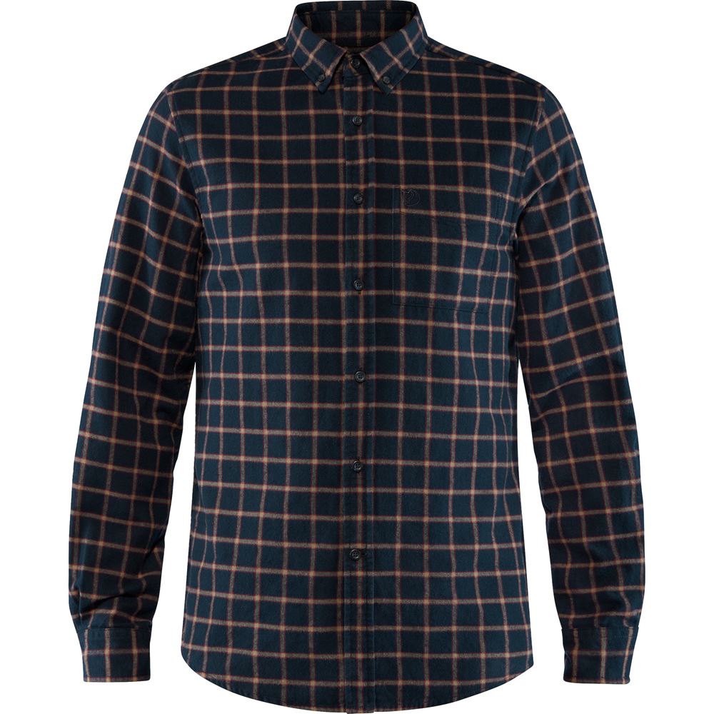 Ovik Flannel Shirt M - Dark Navy