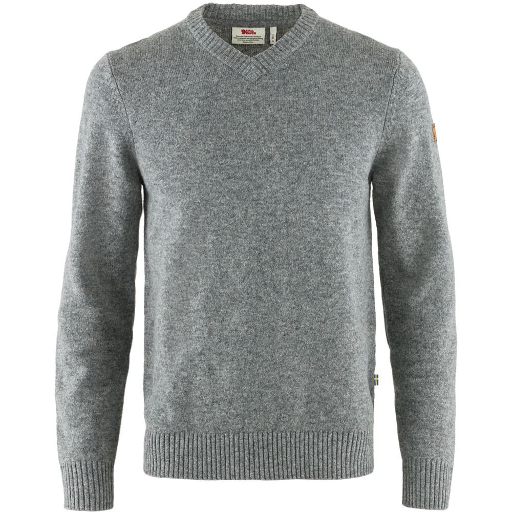 Ovik V-neck Sweater M - Grey