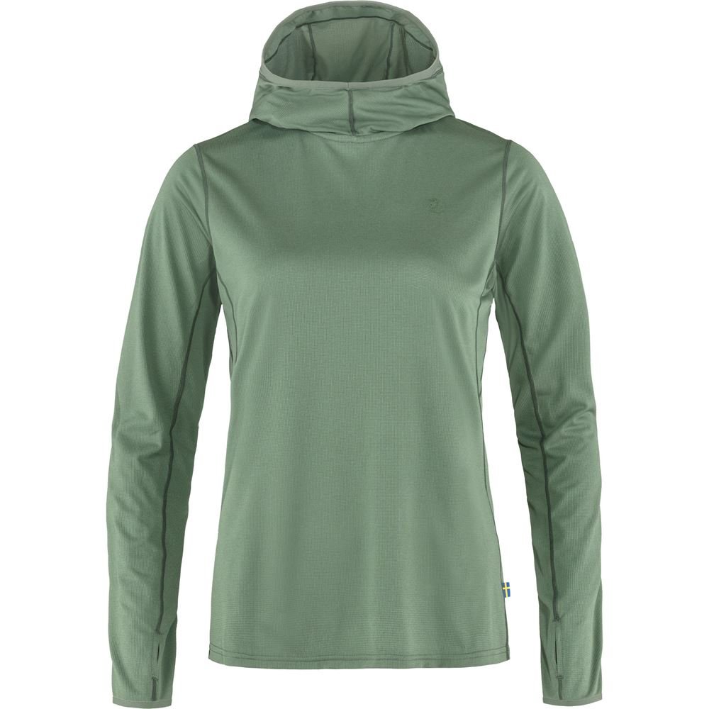 Abisko Sun-hoodie W - Patina Green