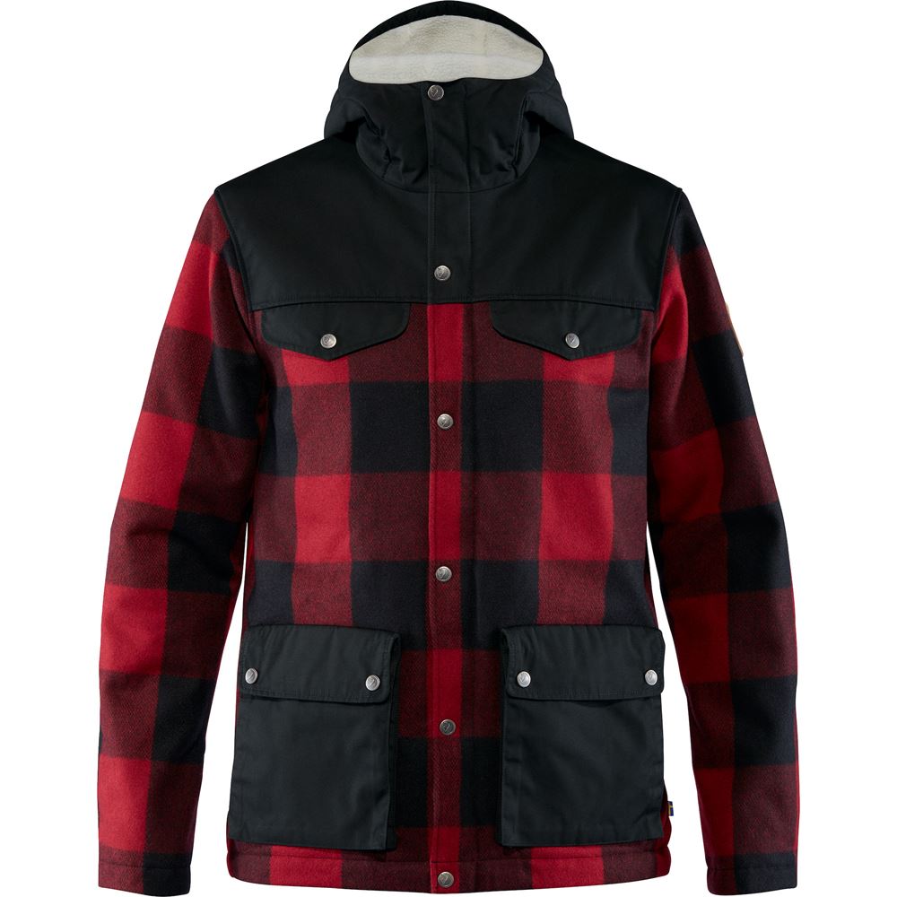 Greenland Re-Wool Jacket M - Red-Black
