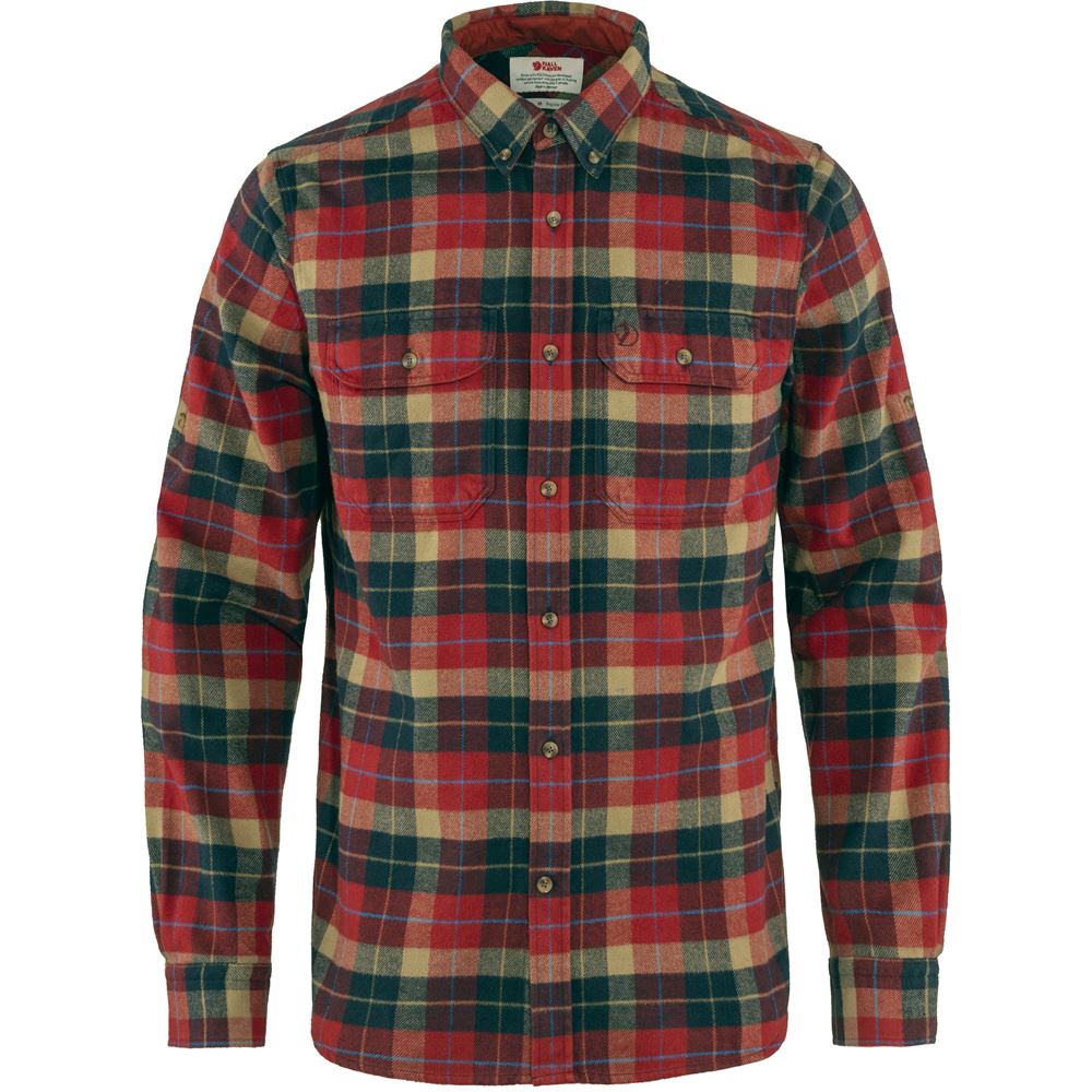 Singi Heavy Flannel Shirt M - Deep Red