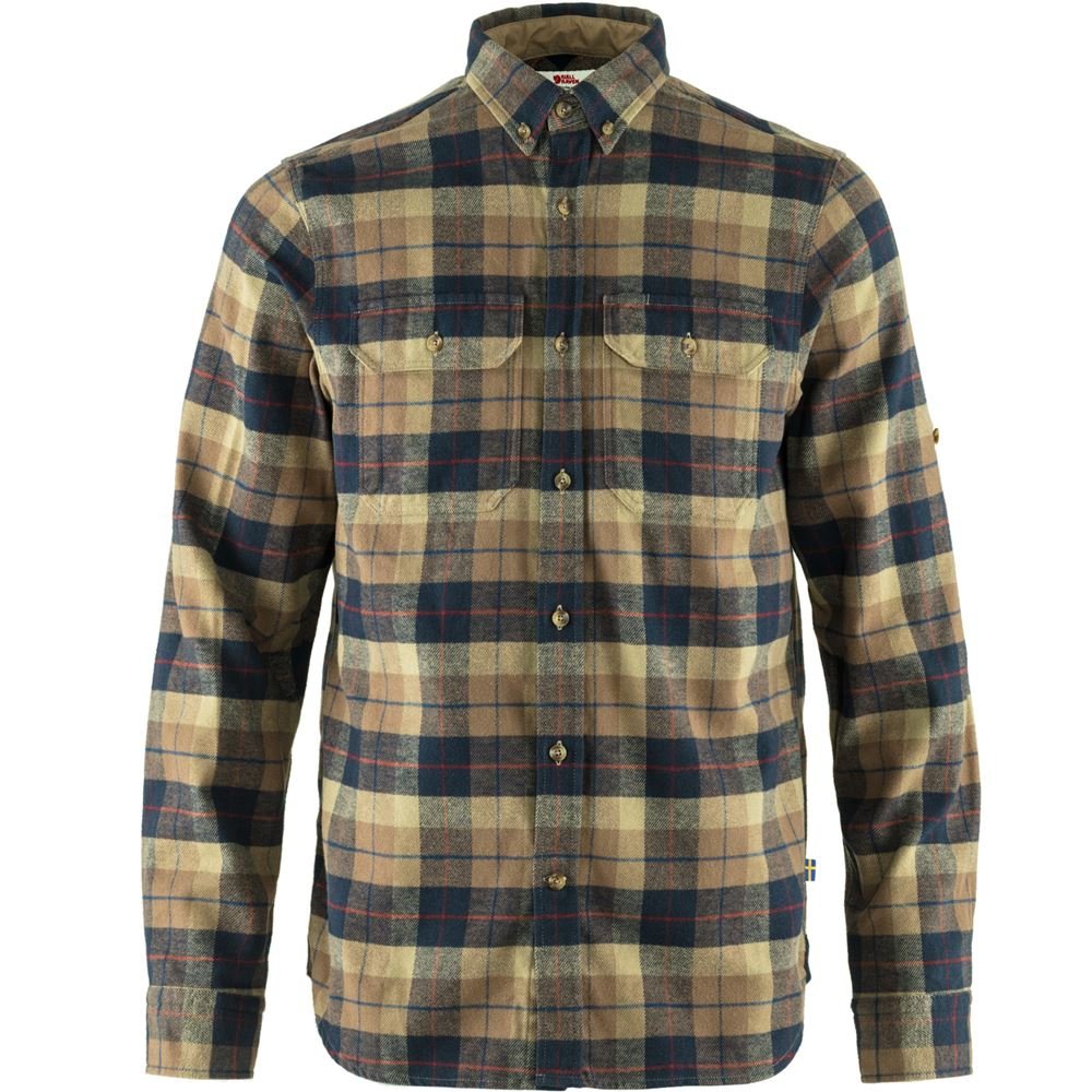 Singi Heavy Flannel Shirt M - Dark Sand