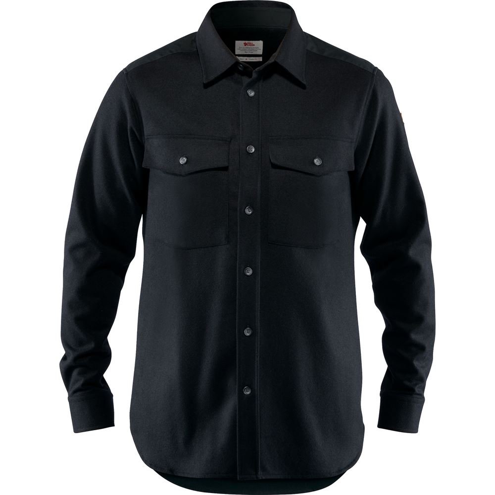 Ovik Re-Wool Shirt LS M - Black