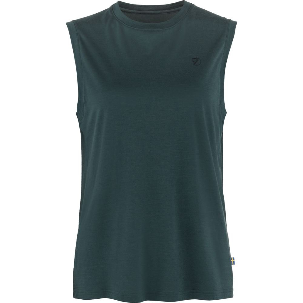 Abisko Wool Tank Top W - Dark Navy