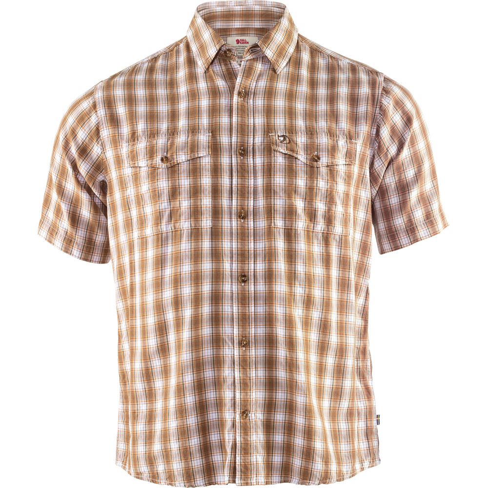 Abisko Cool Shirt SS M - Dark Sand