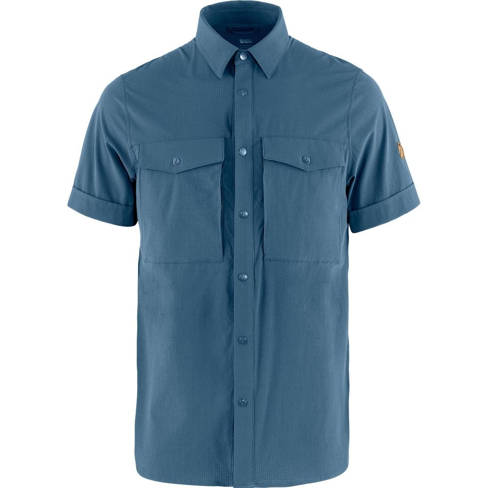 Abisko Trekking Shirt SS M - Uncle Blue