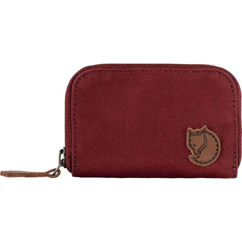 Zip Card Holder - Bordeaux Red