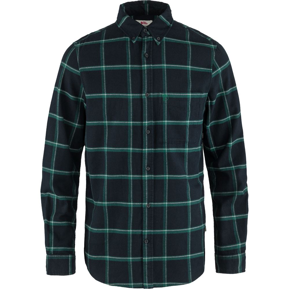 Ovik Comfort Flannel Shirt M - Dark Navy-Arctic Green