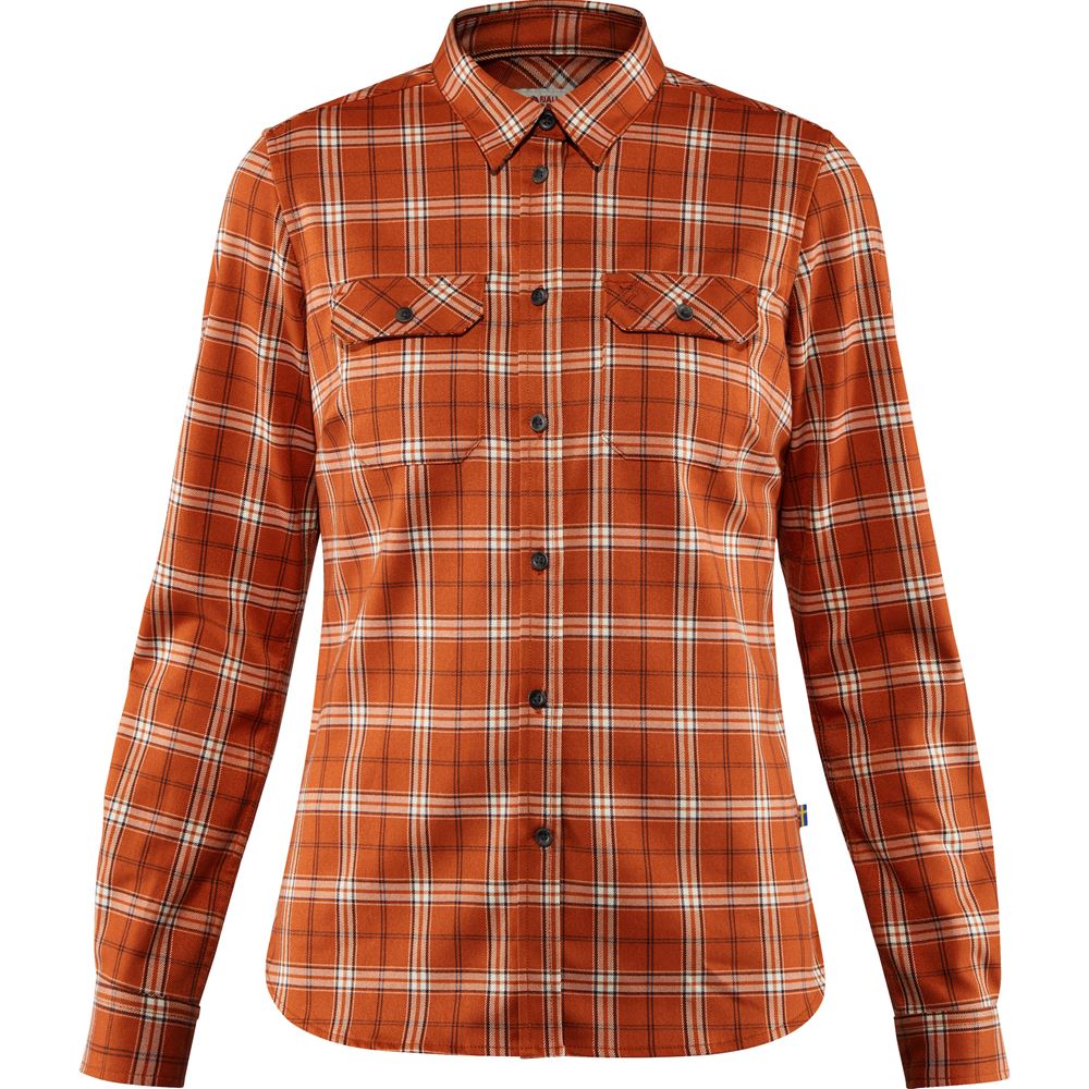 Fjallglim Stretch Shirt LS W - Autumn Leaf