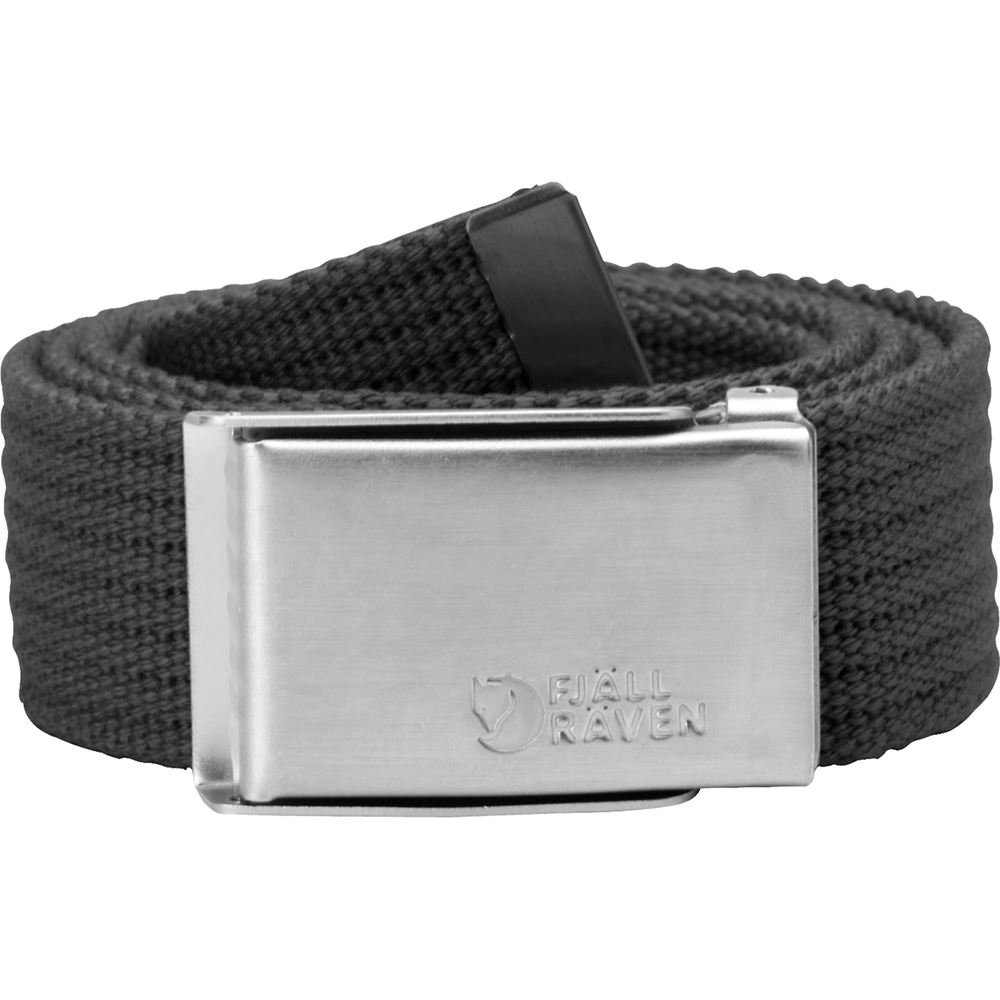 Merano Canvas Belt - Dark Grey
