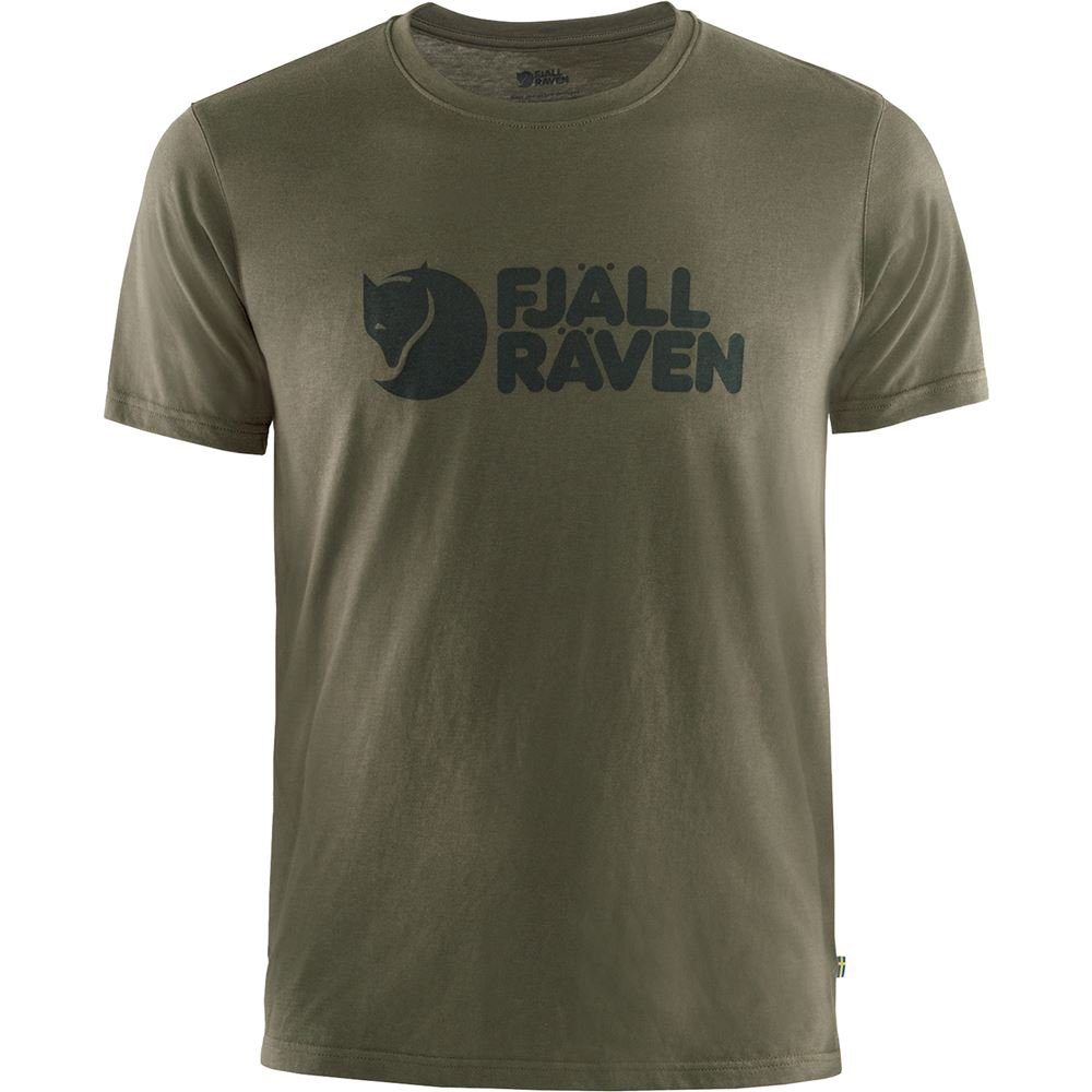 Fjallraven Logo T-shirt M - Dark Olive