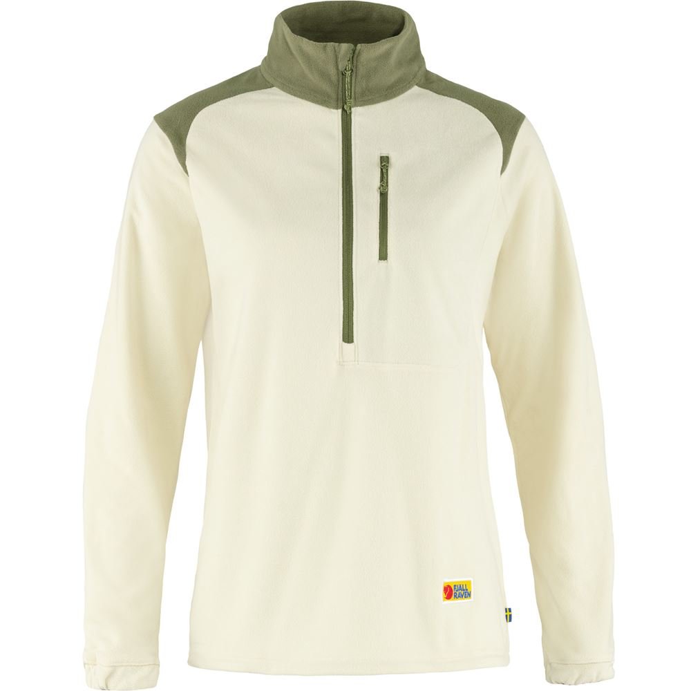 Vardag Lite Fleece W - Chalk White-Light Olive