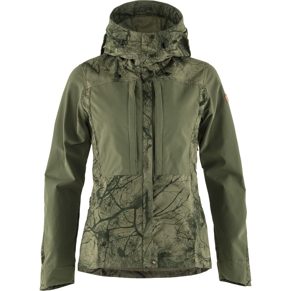 Keb Jacket W - Green Camo-Laurel Green