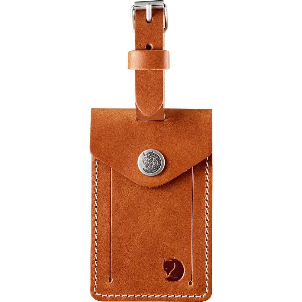 Leather Luggage Tag - Leather Cognac