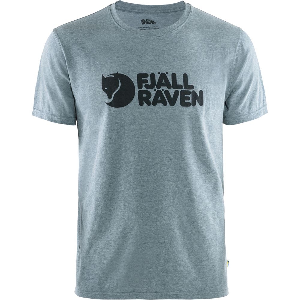 Fjallraven Logo T-shirt M - Uncle Blue-Melange