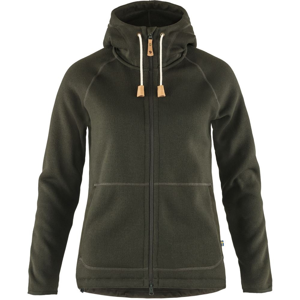 Ovik Fleece Hoodie W - Deep Forest