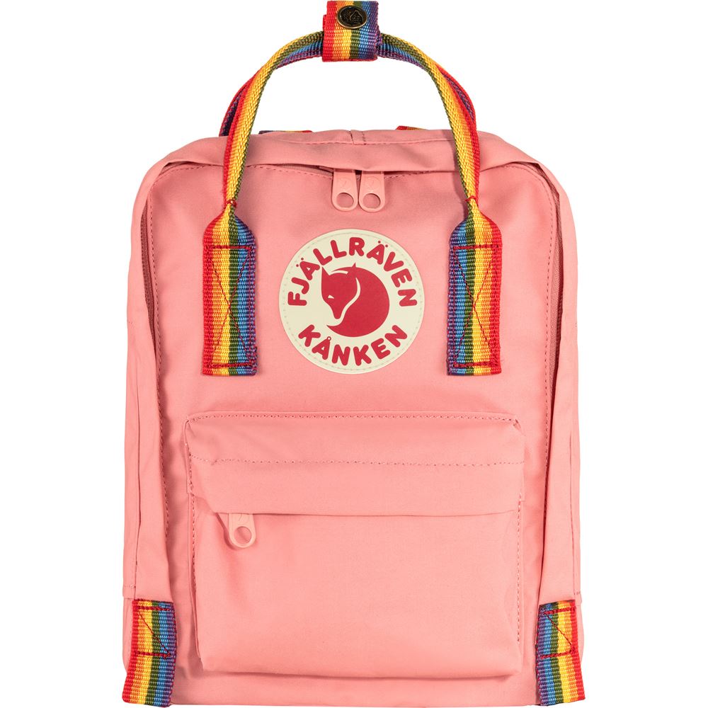 Kanken Rainbow Mini - Pink-Rainbow Pattern