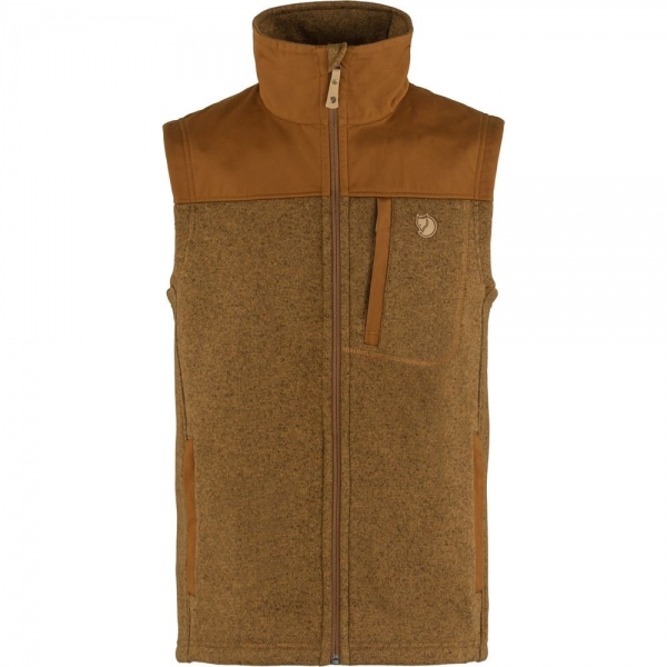 Buck Fleece Vest M - Chestnut