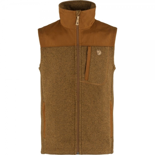 Buck Fleece Vest M - Chestnut