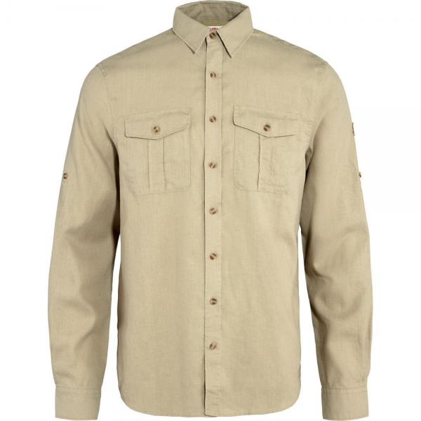 Ovik Travel Shirt LS M - Sand Stone