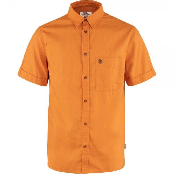 Ovik Travel Shirt SS M - Spicy Orange