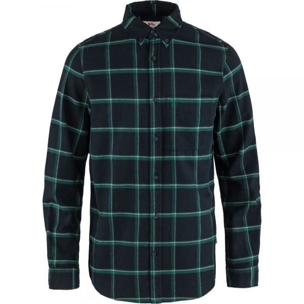 Ovik Comfort Flannel Shirt M - Dark Navy-Arctic Green