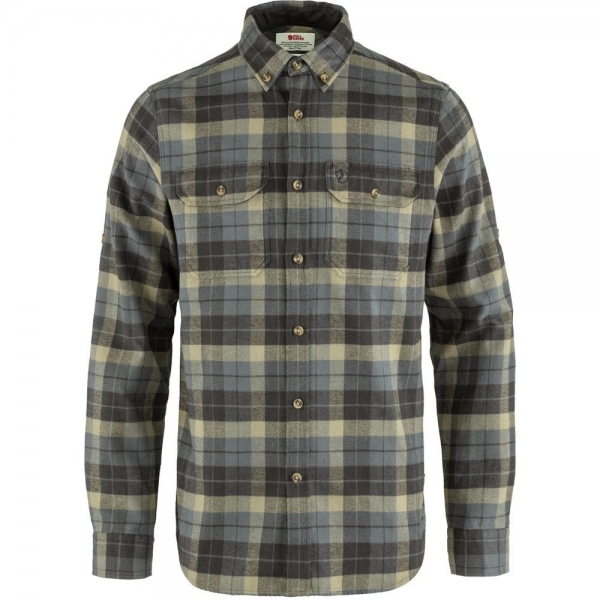 Singi Heavy Flannel Shirt M - Super Grey-Stone Grey