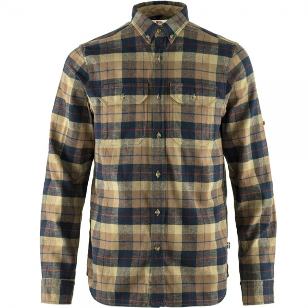 Singi Heavy Flannel Shirt M - Dark Sand