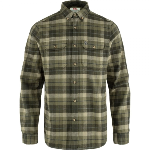 Singi Heavy Flannel Shirt M - Green-Deep Forest
