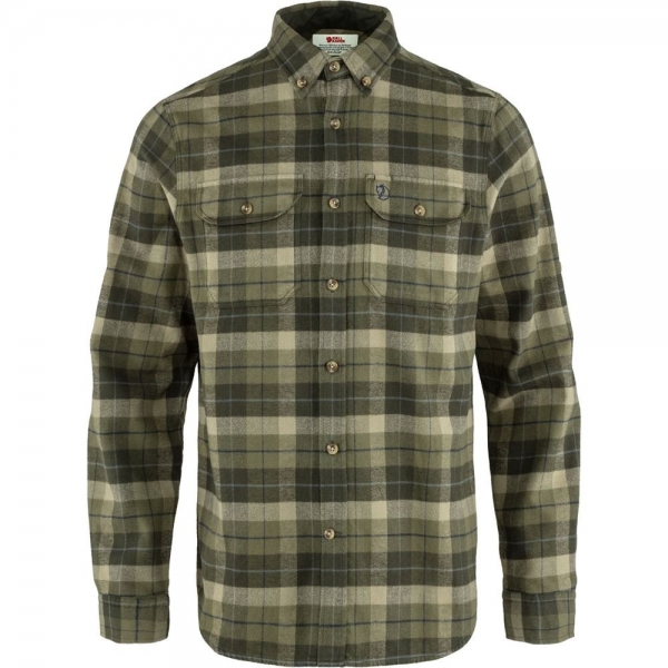 Singi Heavy Flannel Shirt M - Green-Deep Forest