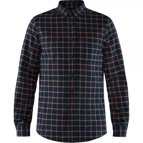 Ovik Flannel Shirt M - Dark Navy