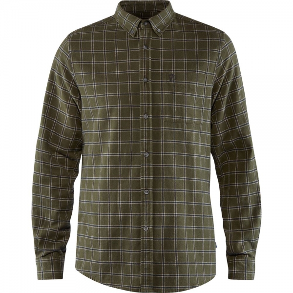 Ovik Flannel Shirt M - Deep Forest